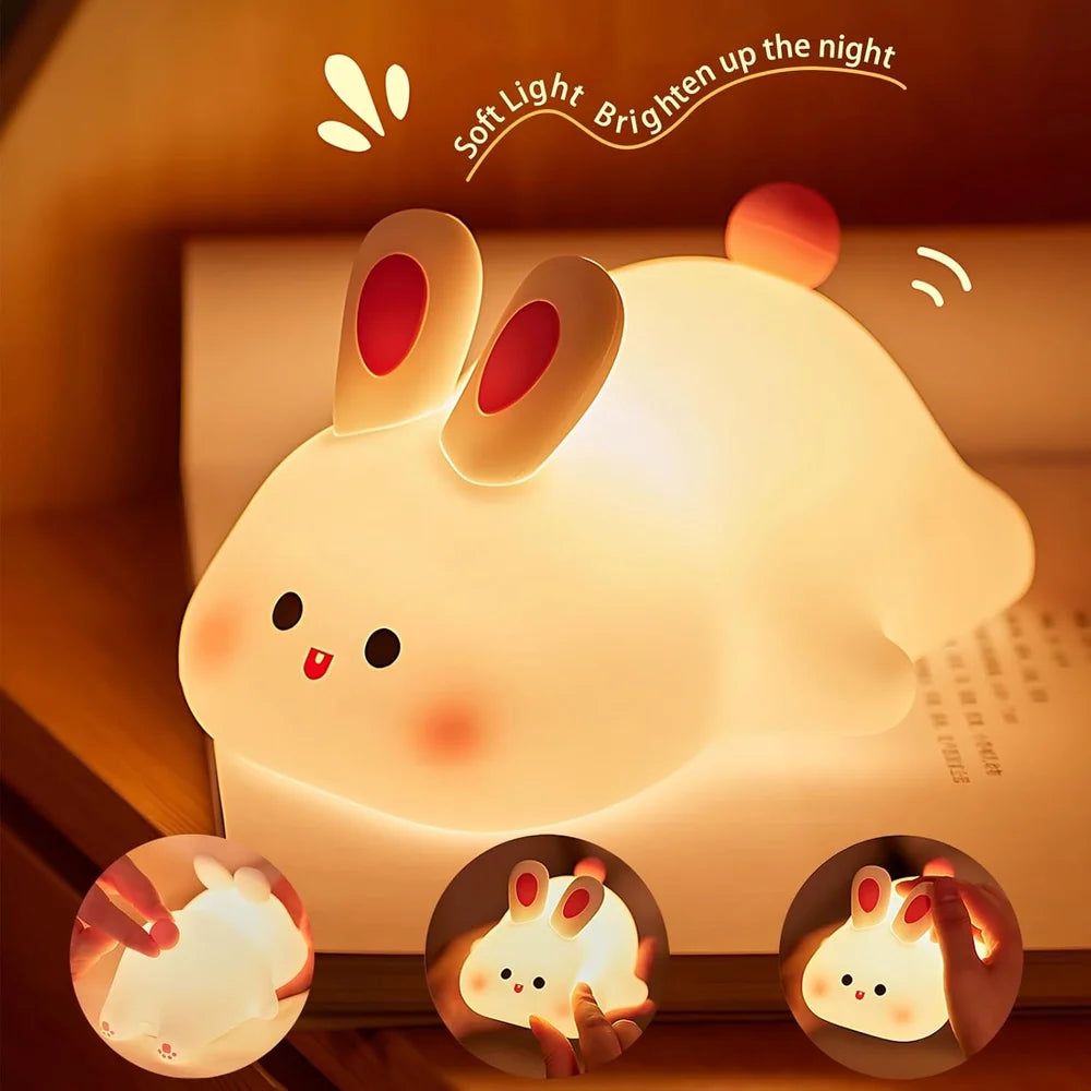 Sleeping Bunny Silicon Night Lamp