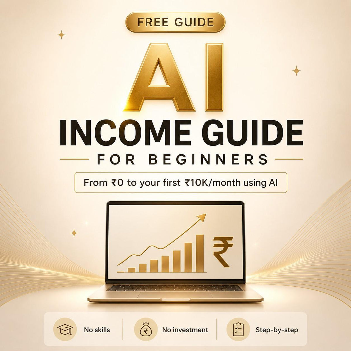 Free PDF img 1: "Free AI Income Guide India beginner PDF download ZVIBED"