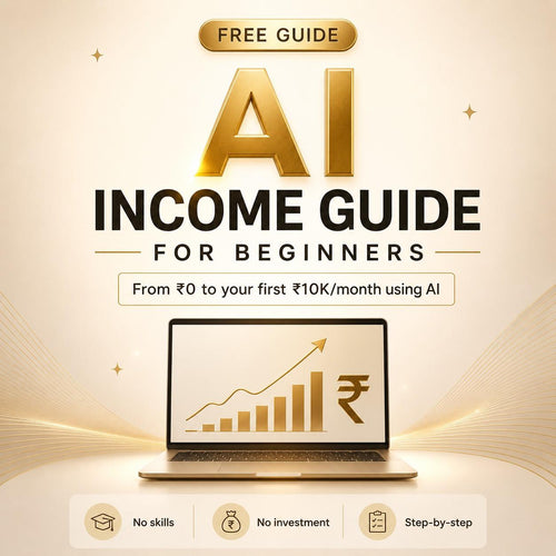 Free PDF img 1: "Free AI Income Guide India beginner PDF download ZVIBED"