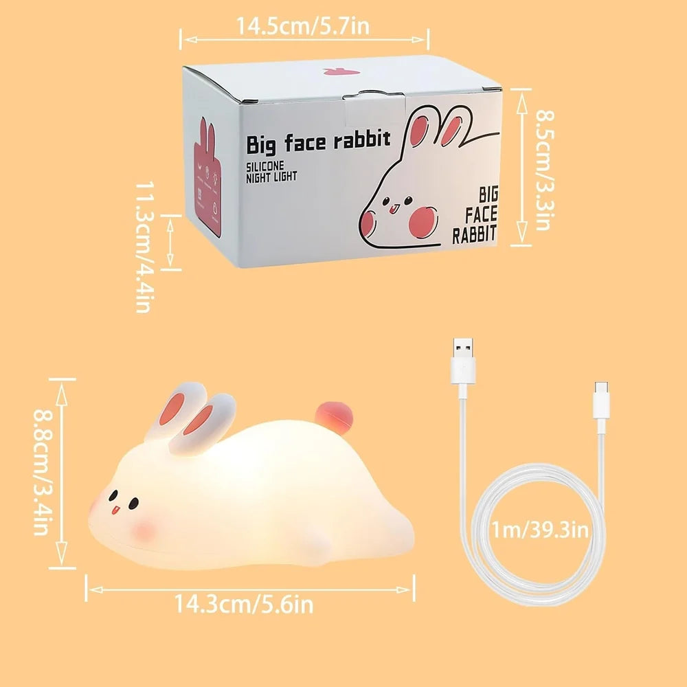 Sleeping Bunny Silicon Night Lamp